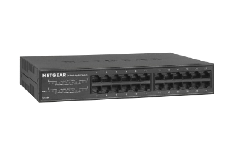 3. Bild vonNETGEAR GS324 Unmanaged Gigabit Ethernet (10/100/1000) Schwarz | Broadware - Jetzt kaufen!