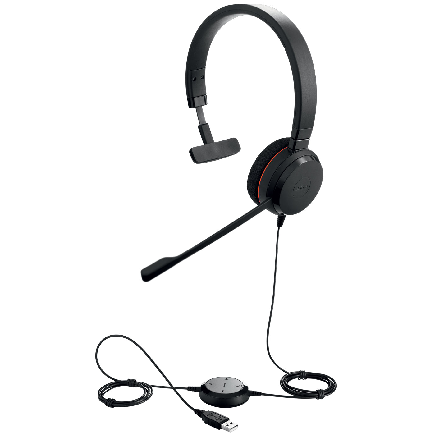 Jabra Evolve 20 UC Mono Kopfhörer Kabelgebunden Kopfband Büro/Callcenter USB Typ-A Schwarz