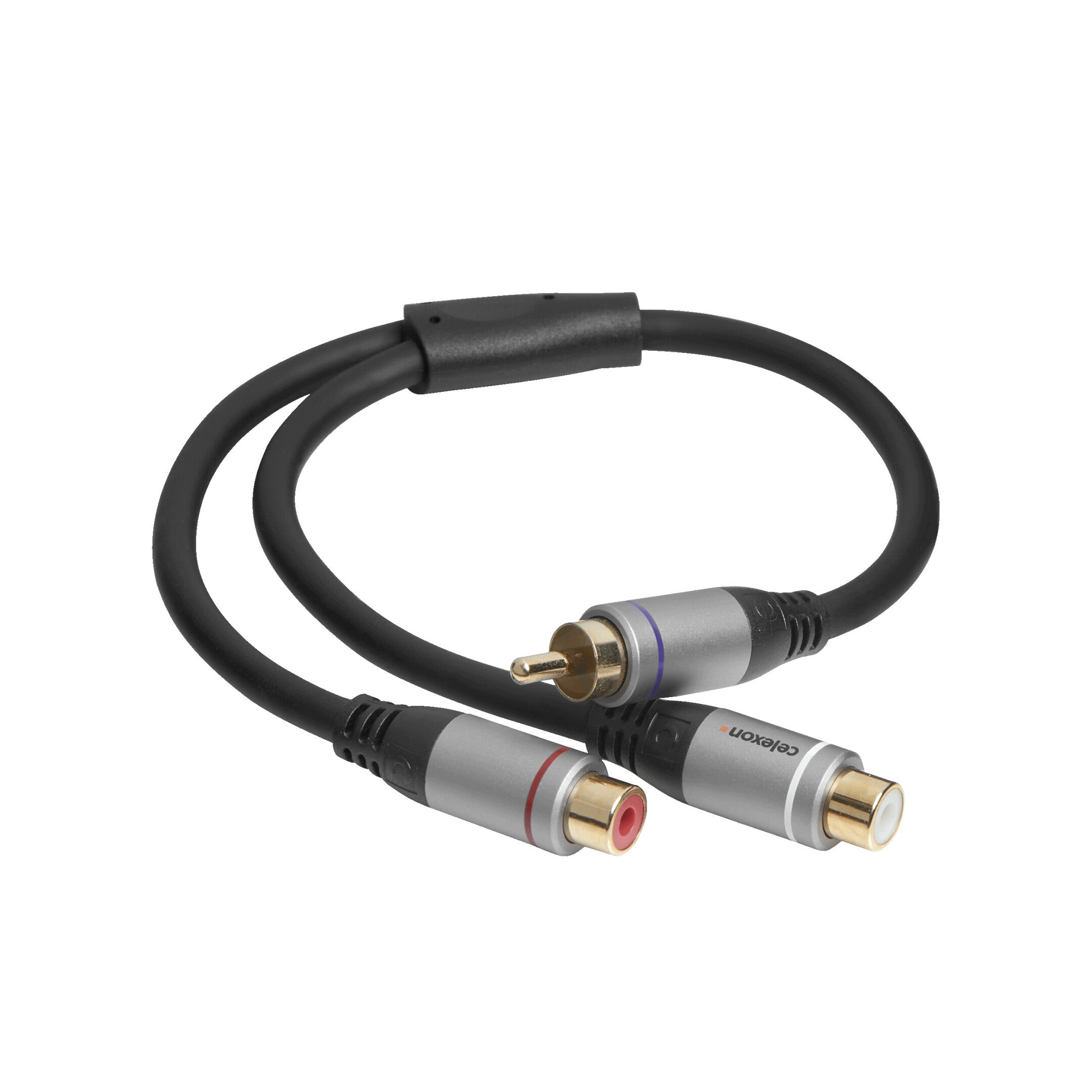 celexon-Cinch-auf-2x-Cinch-M/F-Audioadapter-0.25m--Professional-Line