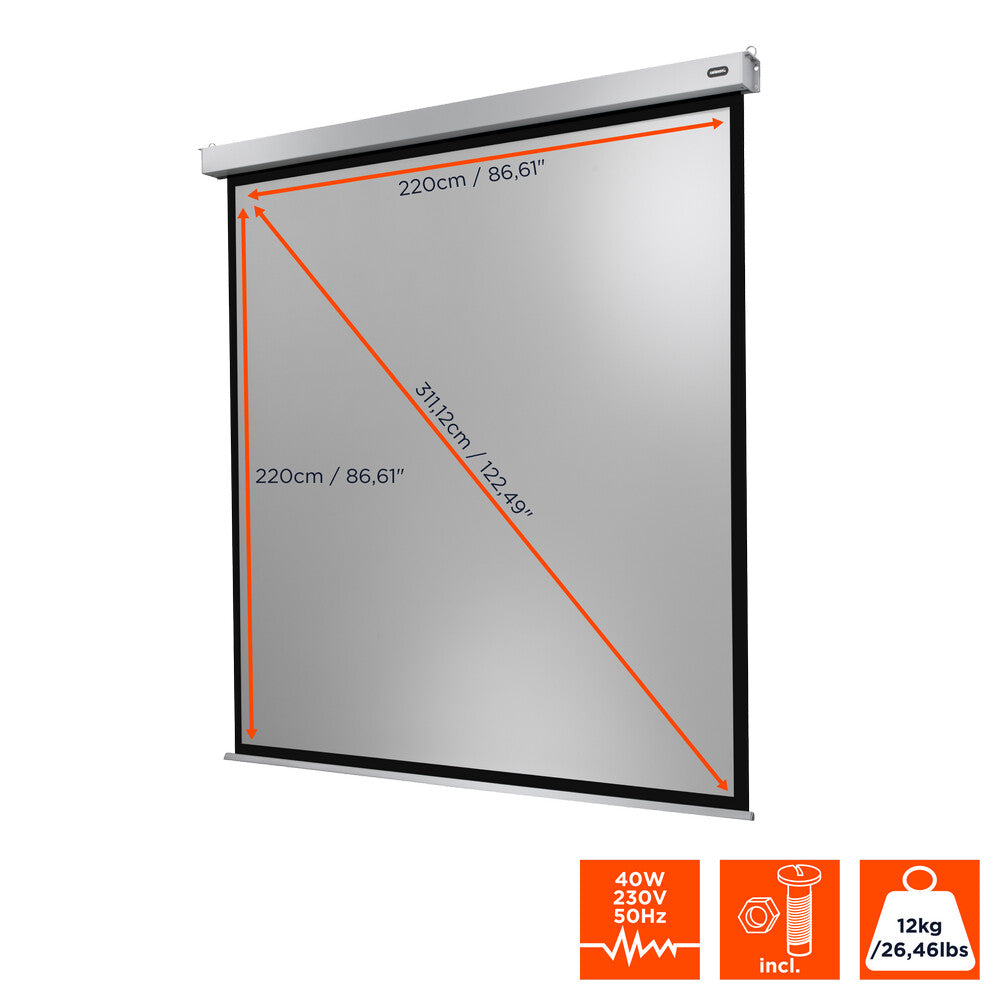 celexon Leinwand Motor Professional Plus 220 x 220 cm