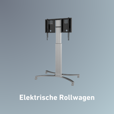 Elektrisch höhenverstellbare Display Rollwagen