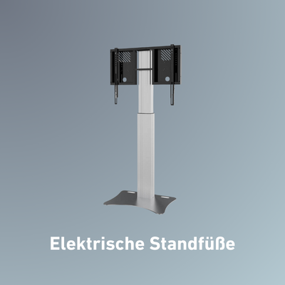 Elektrisch höhenverstellbare Display Standfüße