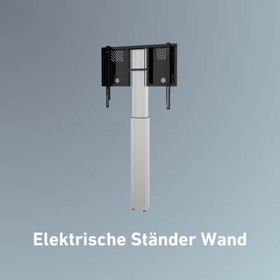 Elektrisch höhenverstellbare Displayständer Wandmontage