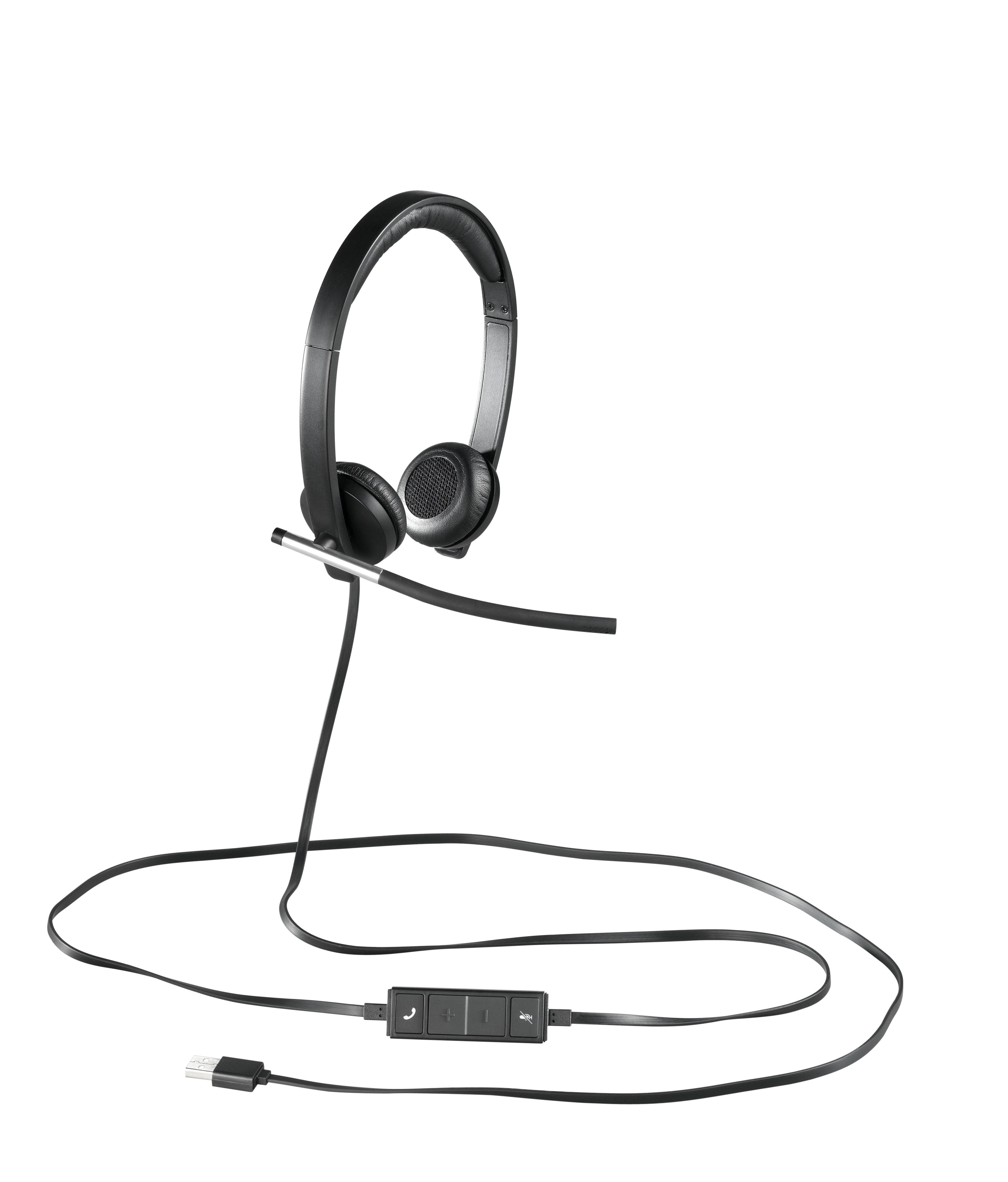 2. Bild vonLogitech H650e Kopfhörer Kabelgebunden Kopfband Büro/Callcenter USB Typ-A Schwarz. Silber | Broadware - Jetzt kaufen!