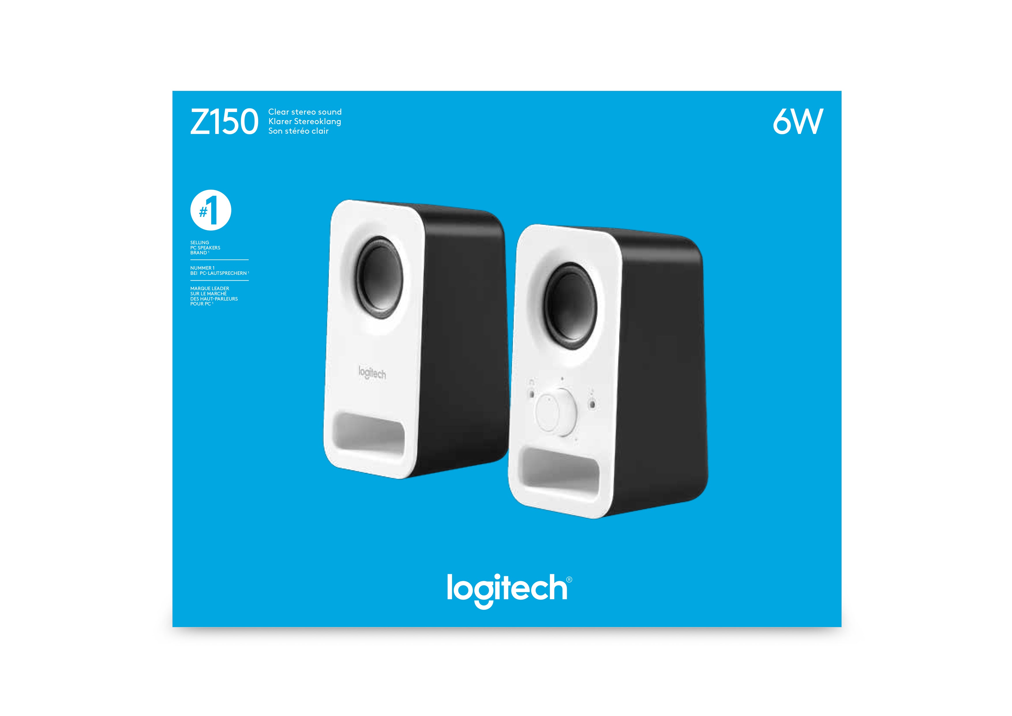 5. Bild von Logitech Z150 Lautsprecher Weiß Kabelgebunden 3 W | Broadware - Jetzt kaufen!