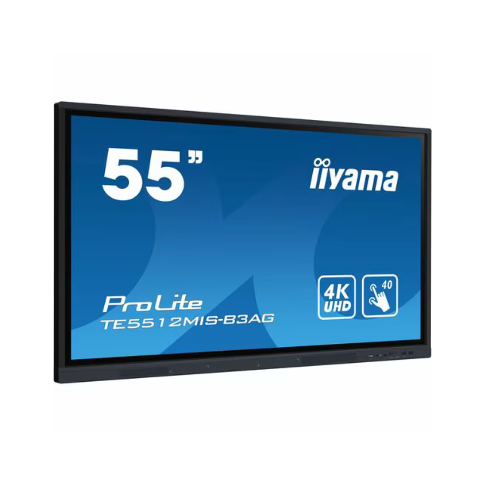 iiyama ProLite TE5512MIS-B3AG 139,7 cm (55 Zoll) 4K UHD LCD Collaboration Display - ARM Cortex A55 - 8 GB - Infrarot (IrDA) - Touchscreen - 16:9 Seitenverhältnis