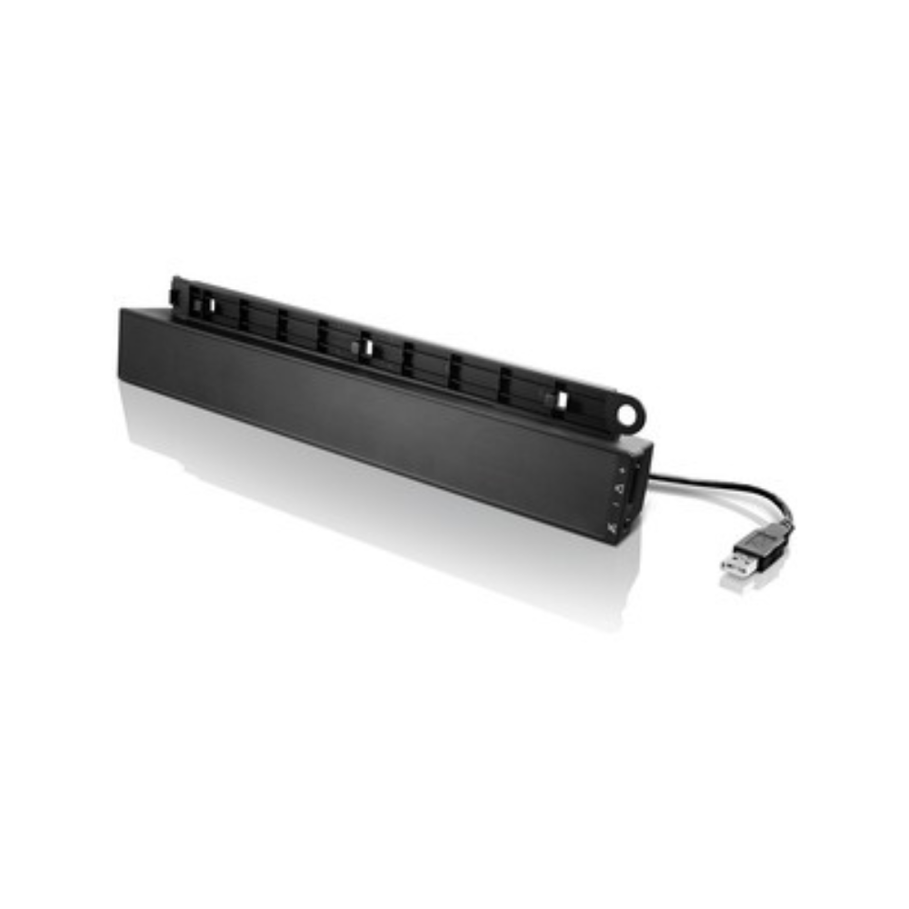 Lenovo 2.0 Lautsprechersystem - USB Soundbar - 2,5 W RMS - Schwarz - USB