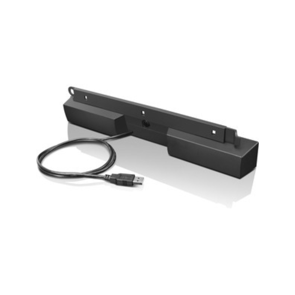 Lenovo 2.0 Lautsprechersystem - USB Soundbar - 2,5 W RMS - Schwarz - USB