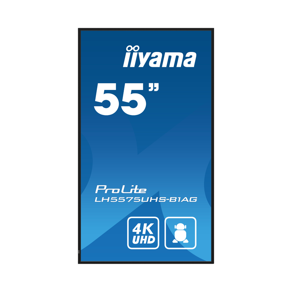 iiyama LH5575UHS-B1AG, Digital Signage Flachbildschirm, 138,7 cm (54.6"), LCD, 3840 x 2160 Pixel, WLAN, 24/7