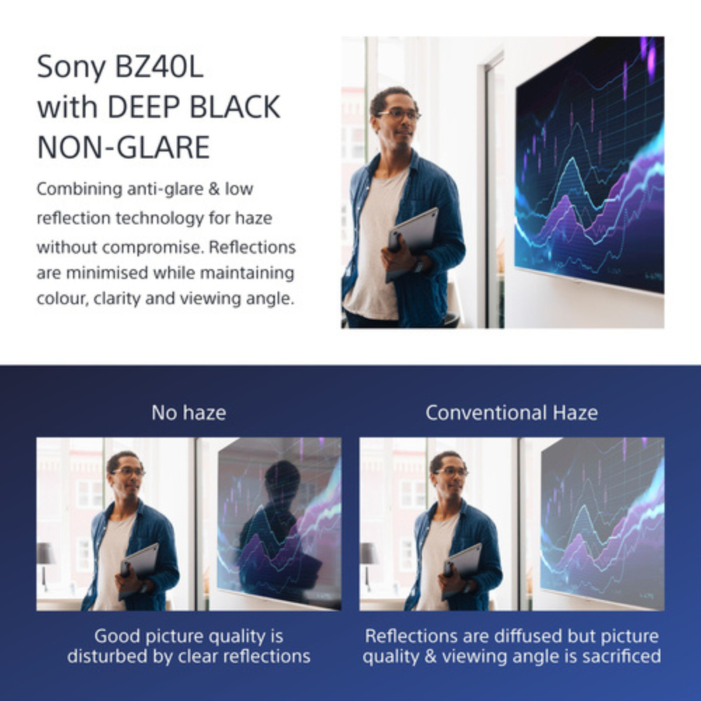 Sony Pro BRAVIA FW-55BZ40L 139,7 cm (55 Zoll) LCD Digital-Signage-Display - 24 Stunden/7 Tage Betrieb - Hoher Dynamikbereich (High Dynamic Range, HDR) X1 - 3840 x 2160