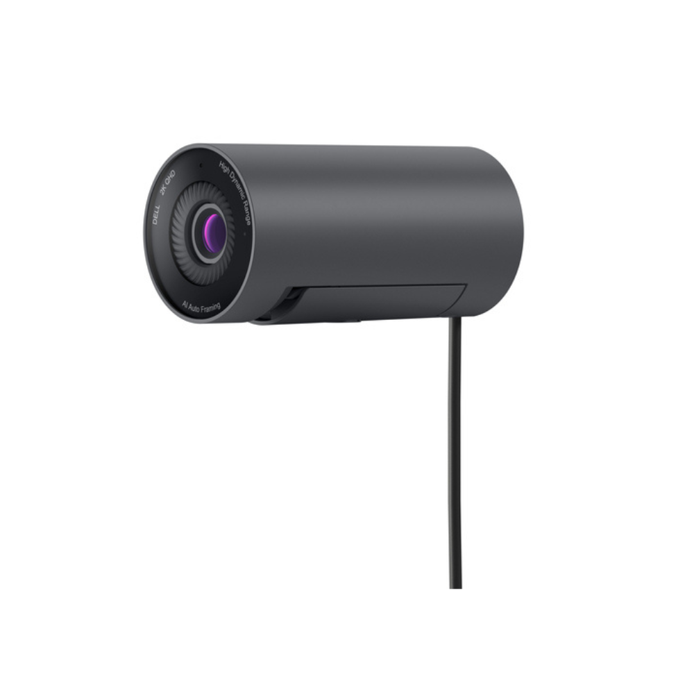 Dell WB5023 - Webcam - 60 fps - USB 2.0 Typ A - Retail - 2560 x 1440 Pixel Videoauflösung - Autofokus - 78° Angle - 4x Digitaler Zoom - Mikrofon - Computer, Monitor