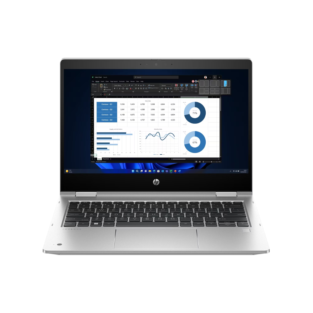 HP Inc. HP Pro x360 435 G10 33,8 cm (13,3 Zoll) Touchscreen Umrüstbar 2 in 1 Notebook - Full HD - 1920 x 1080 - AMD Ryzen 5 7530U Hexa-Core - 16 GB Total RAM - 512 GB SSD - Windows 11 Pro