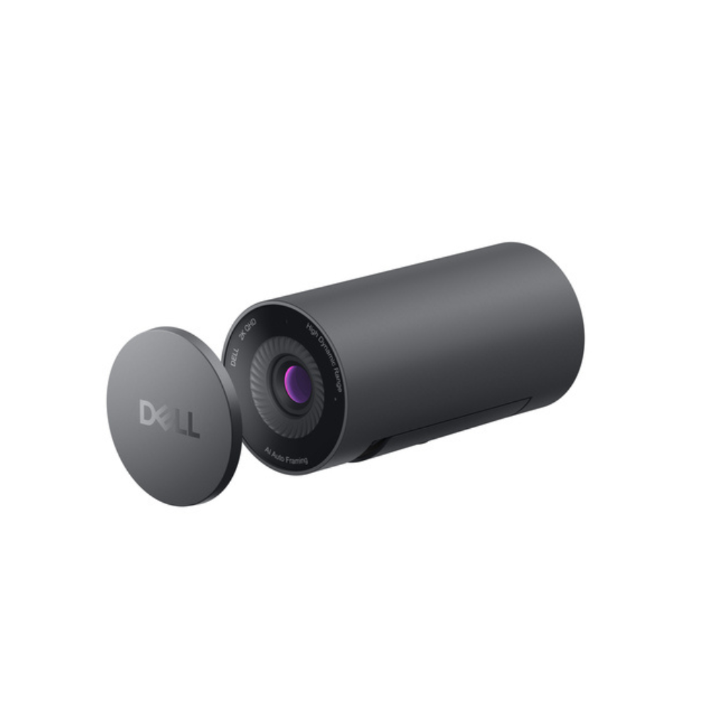 Dell WB5023 - Webcam - 60 fps - USB 2.0 Typ A - Retail - 2560 x 1440 Pixel Videoauflösung - Autofokus - 78° Angle - 4x Digitaler Zoom - Mikrofon - Computer, Monitor