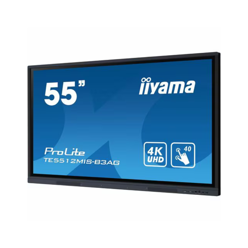 iiyama ProLite TE5512MIS-B3AG 139,7 cm (55 Zoll) 4K UHD LCD Collaboration Display - ARM Cortex A55 - 8 GB - Infrarot (IrDA) - Touchscreen - 16:9 Seitenverhältnis