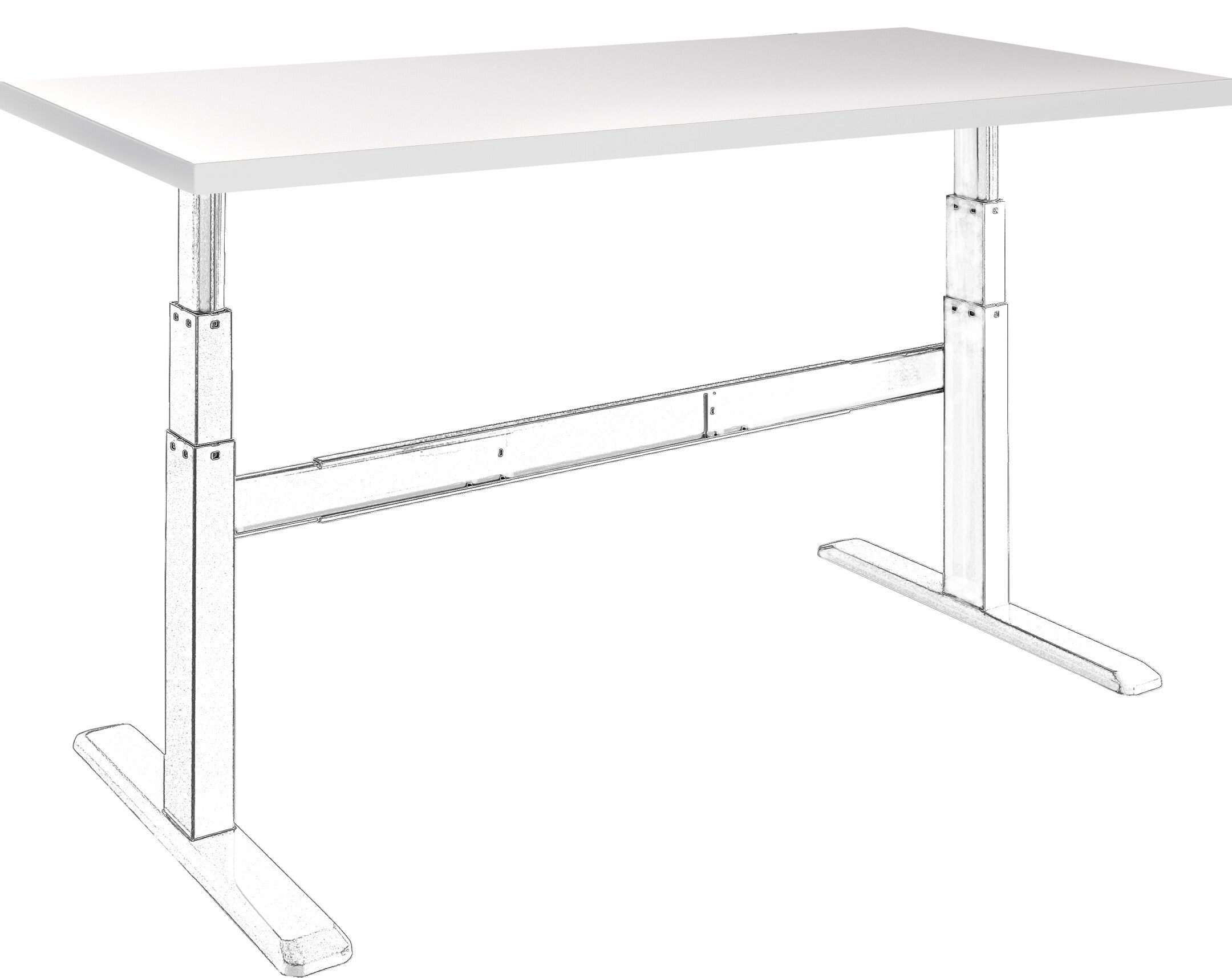 celexon-Tischplatte-125-x-75cm-für-Adjust--Schreibtisch.-weiß