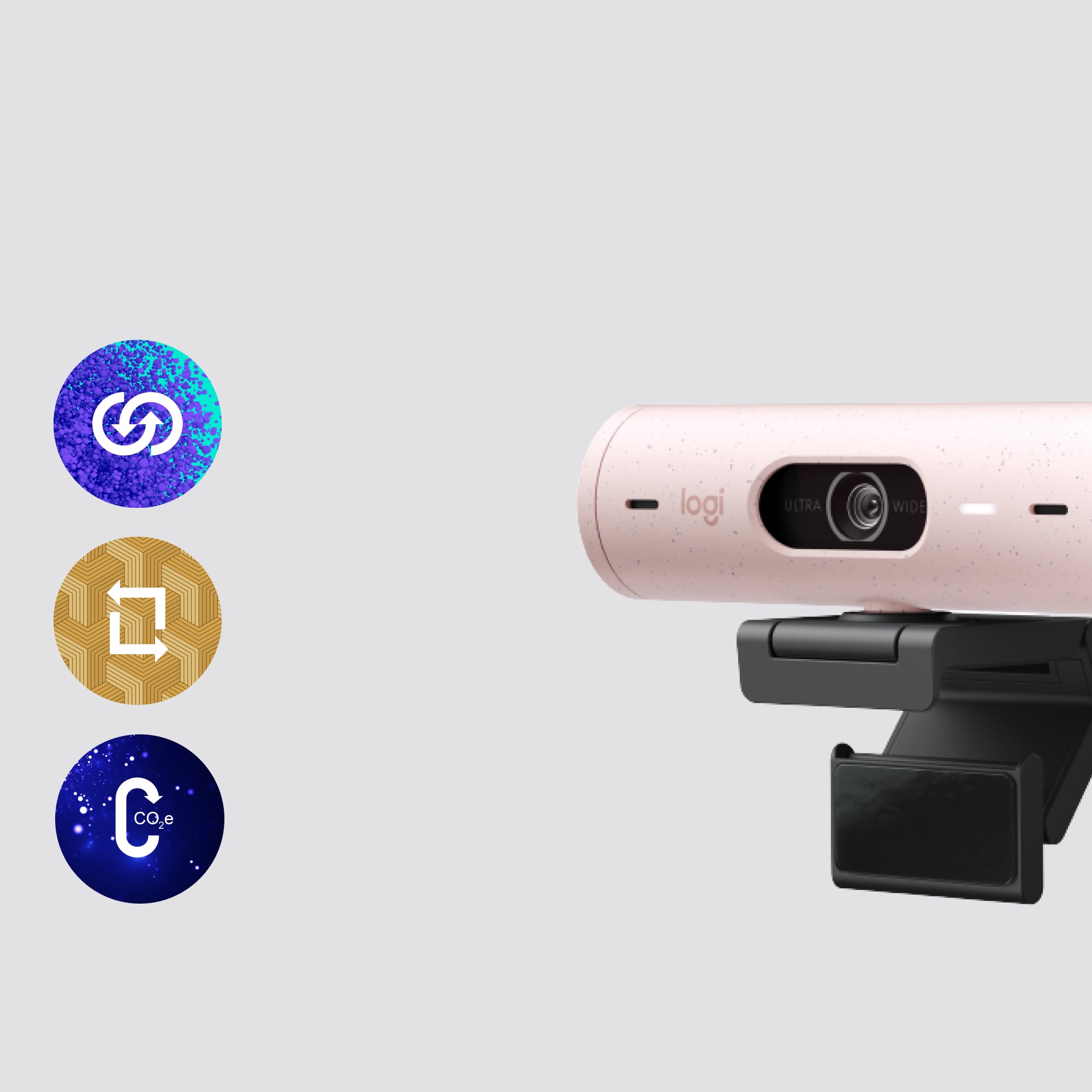 Logitech Brio 500 Webcam 4 MP 1920 x 1080 Pixel USB-C Weiß