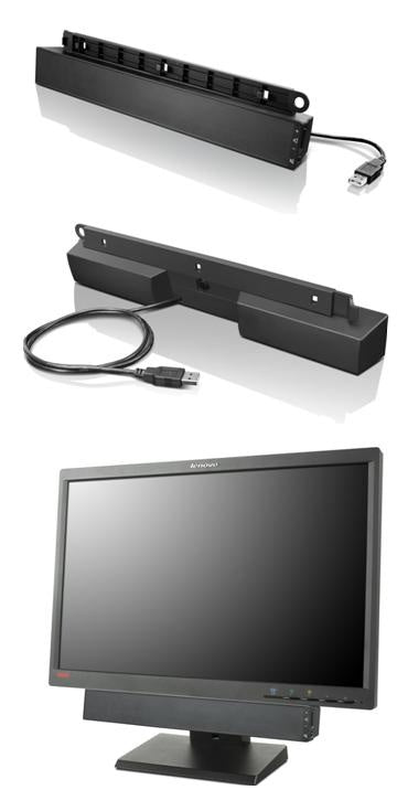 Lenovo USB Soundbar Schwarz 2.0 Kanäle 2.5 W