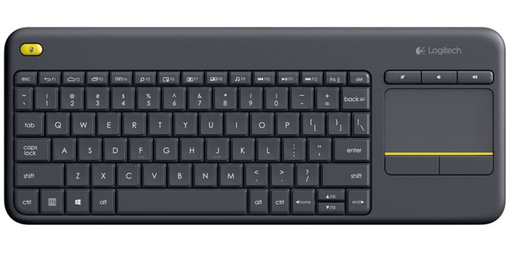 Logitech K400 Plus Tv Tastatur RF Wireless QWERTZ Deutsch Schwarz