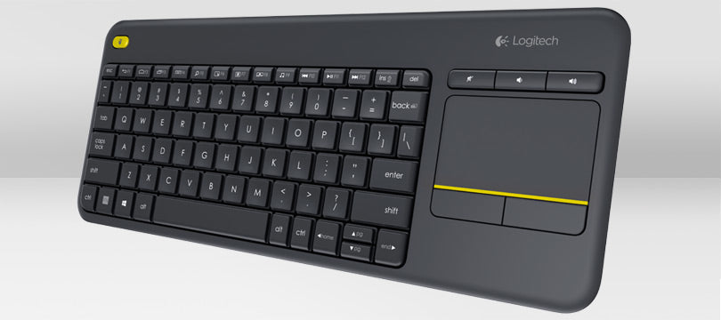 Logitech K400 Plus Tv Tastatur RF Wireless QWERTZ Deutsch Schwarz