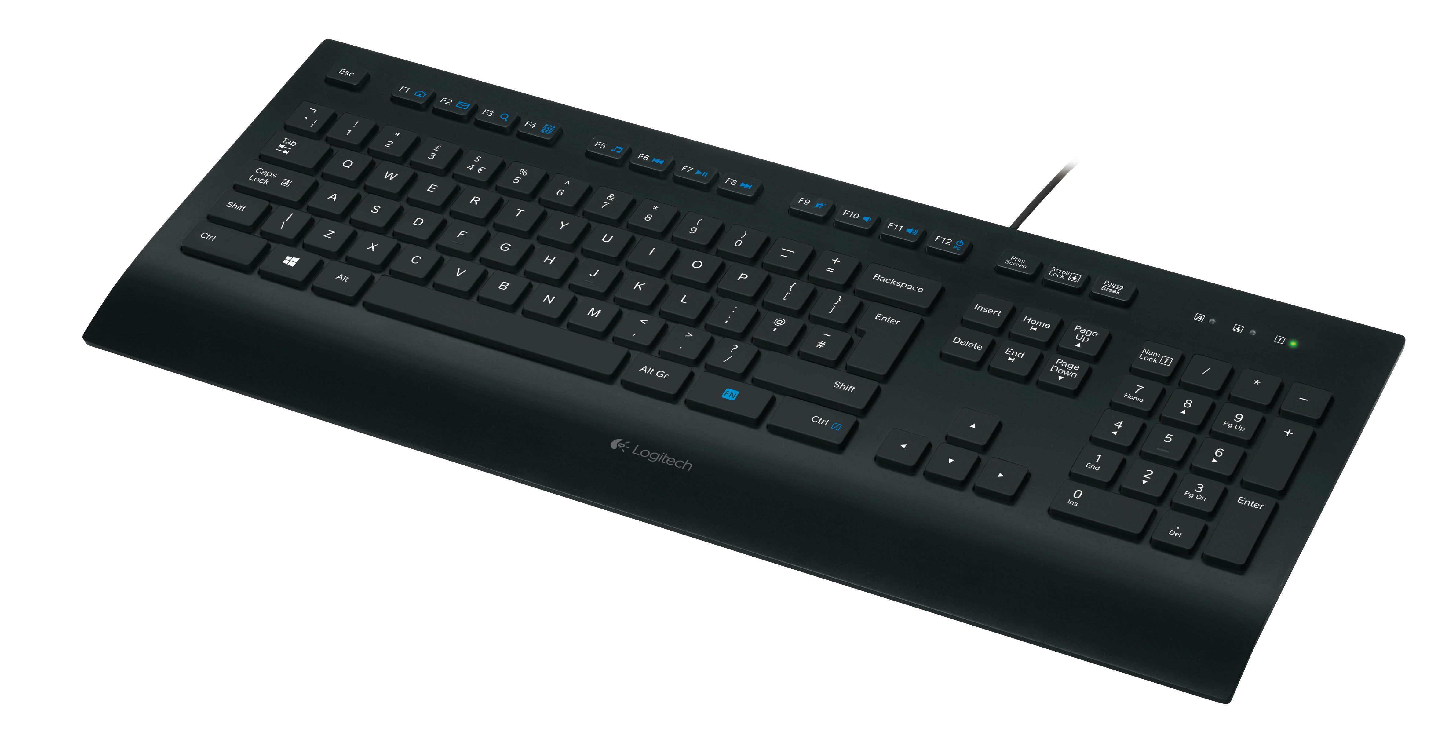 Logitech K280E Pro f/ Business Tastatur USB QWERTZ Deutsch Schwarz