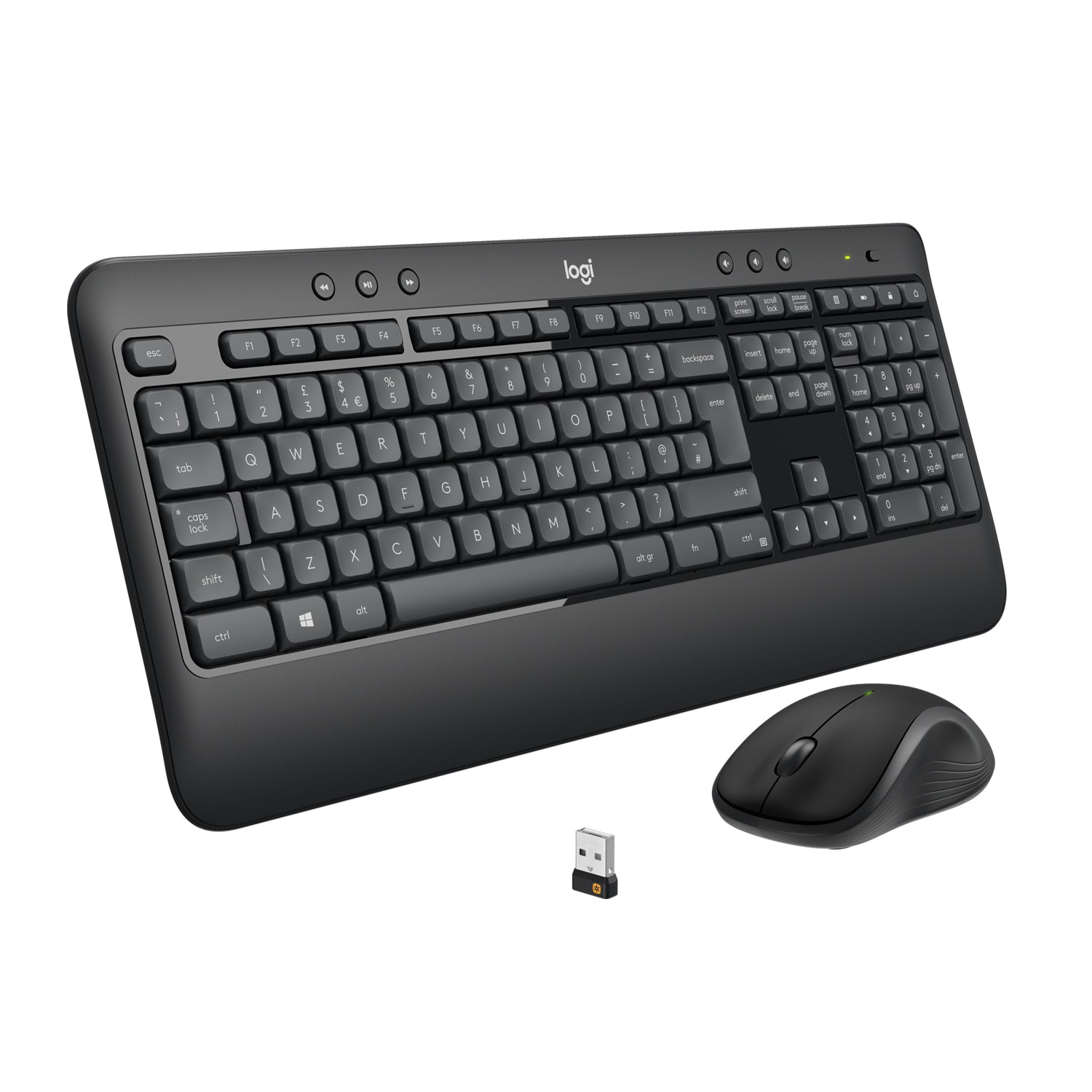 Logitech Advanced MK540 Tastatur Maus enthalten USB QWERTY Holländisch Schwarz. Weiß