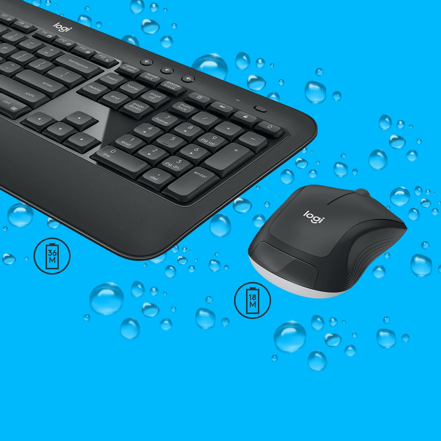 4. Bild von: Logitech Advanced MK540 Tastatur Maus enthalten USB QWERTY Holländisch Schwarz | Weiß