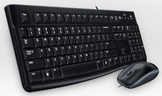 Logitech Desktop MK120 Tastatur Maus enthalten USB QWERTZ Deutsch Schwarz