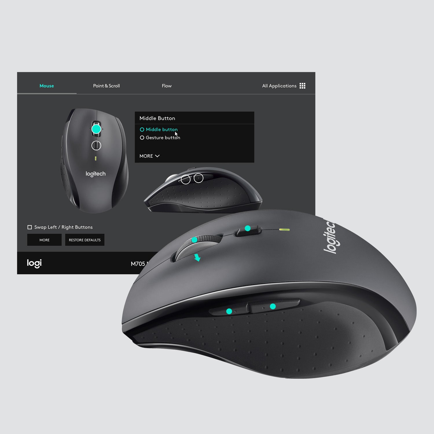 4. Bild von: Logitech LGT-M705S