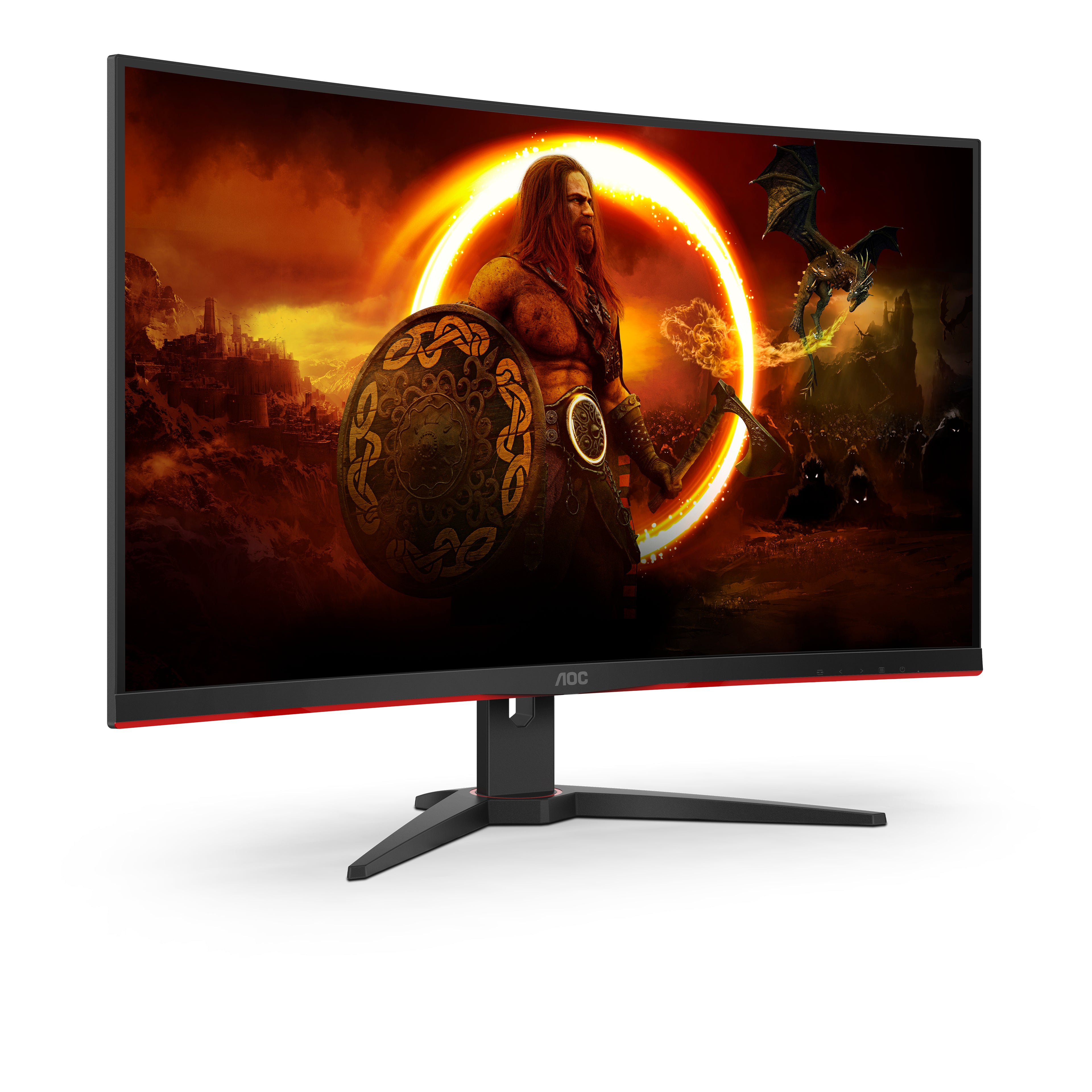 5. Bild von: AOC G2 C32G2ZE/BK Computerbildschirm 80 cm (31.5") 1920 x 1080 Pixel Full HD LED Schwarz | Rot