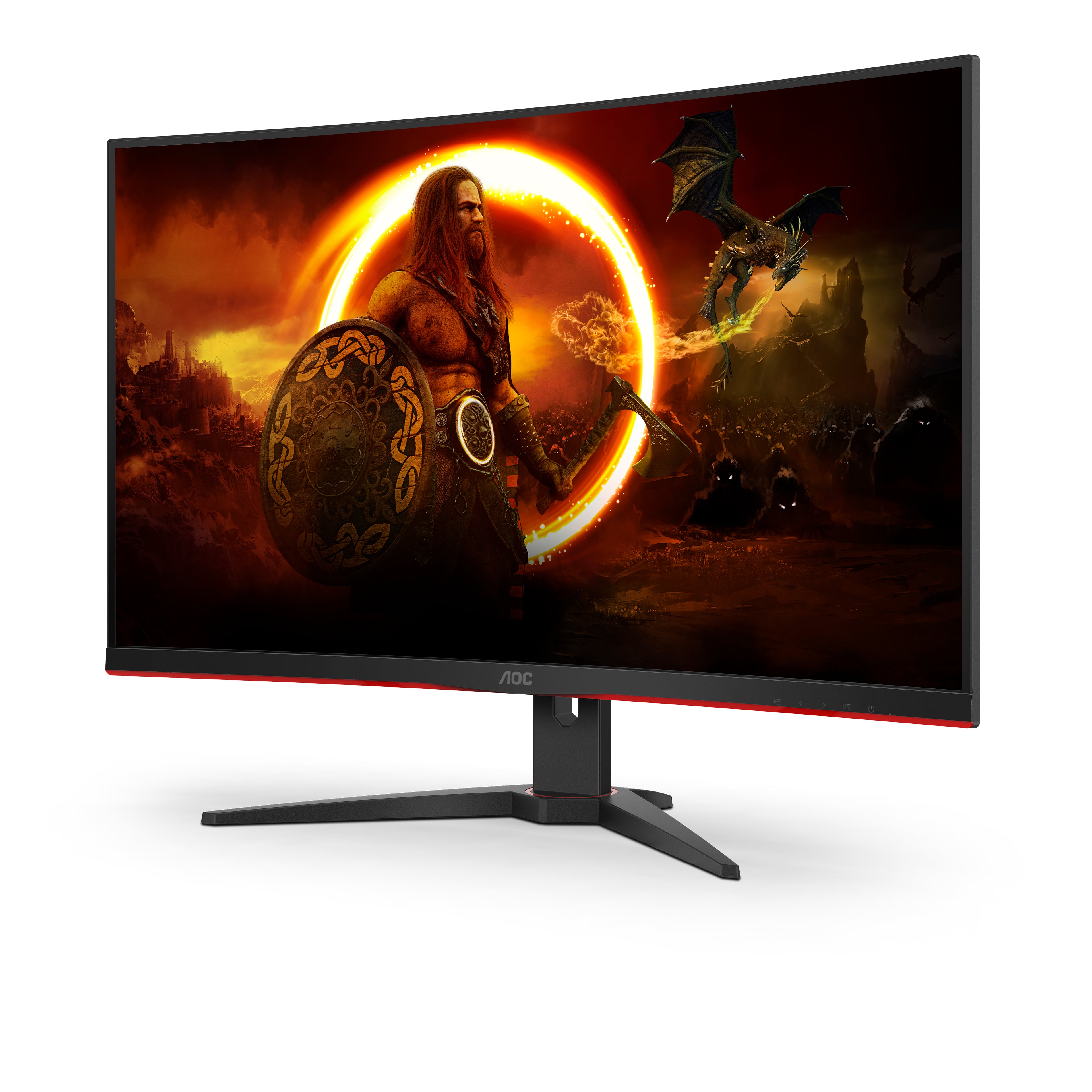 4. Bild von: AOC G2 C32G2ZE/BK Computerbildschirm 80 cm (31.5") 1920 x 1080 Pixel Full HD LED Schwarz | Rot