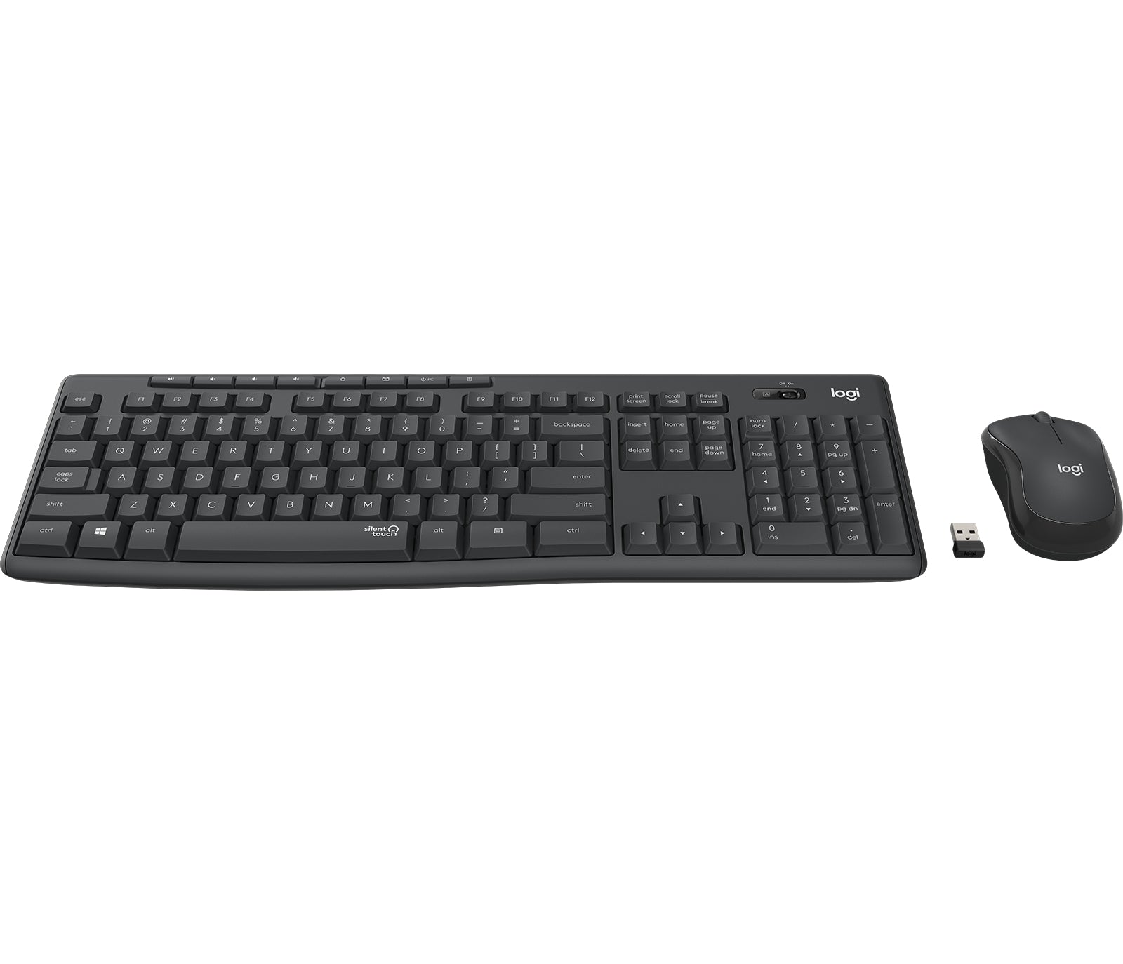 2. Bild von: Logitech MK295 Silent Wireless Combo Tastatur Maus enthalten USB QWERTZ Deutsch Graphit