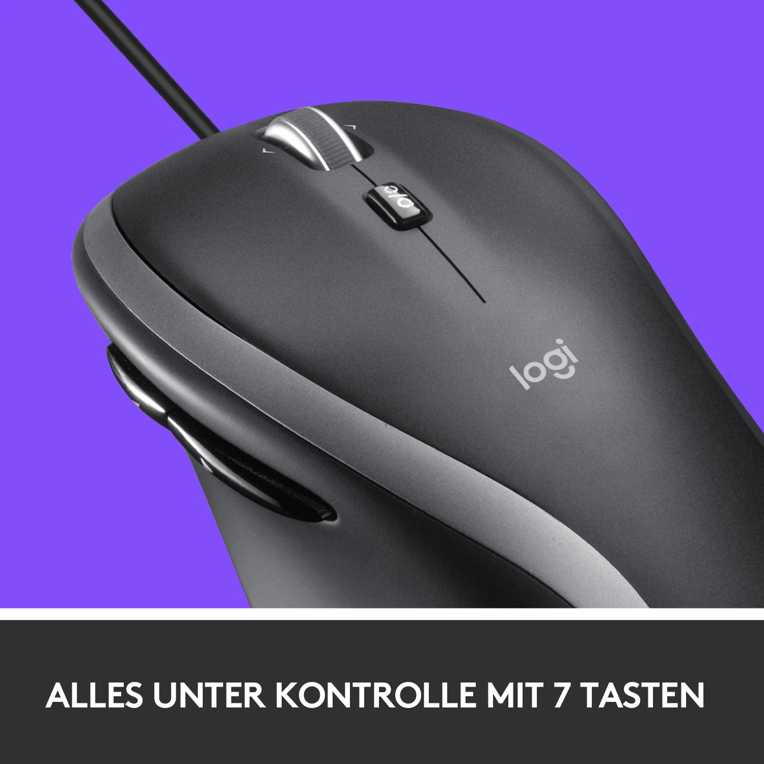 4. Bild von: Logitech Corded Mouse M500S Maus rechts USB Typ-A Optisch 4000 DPI