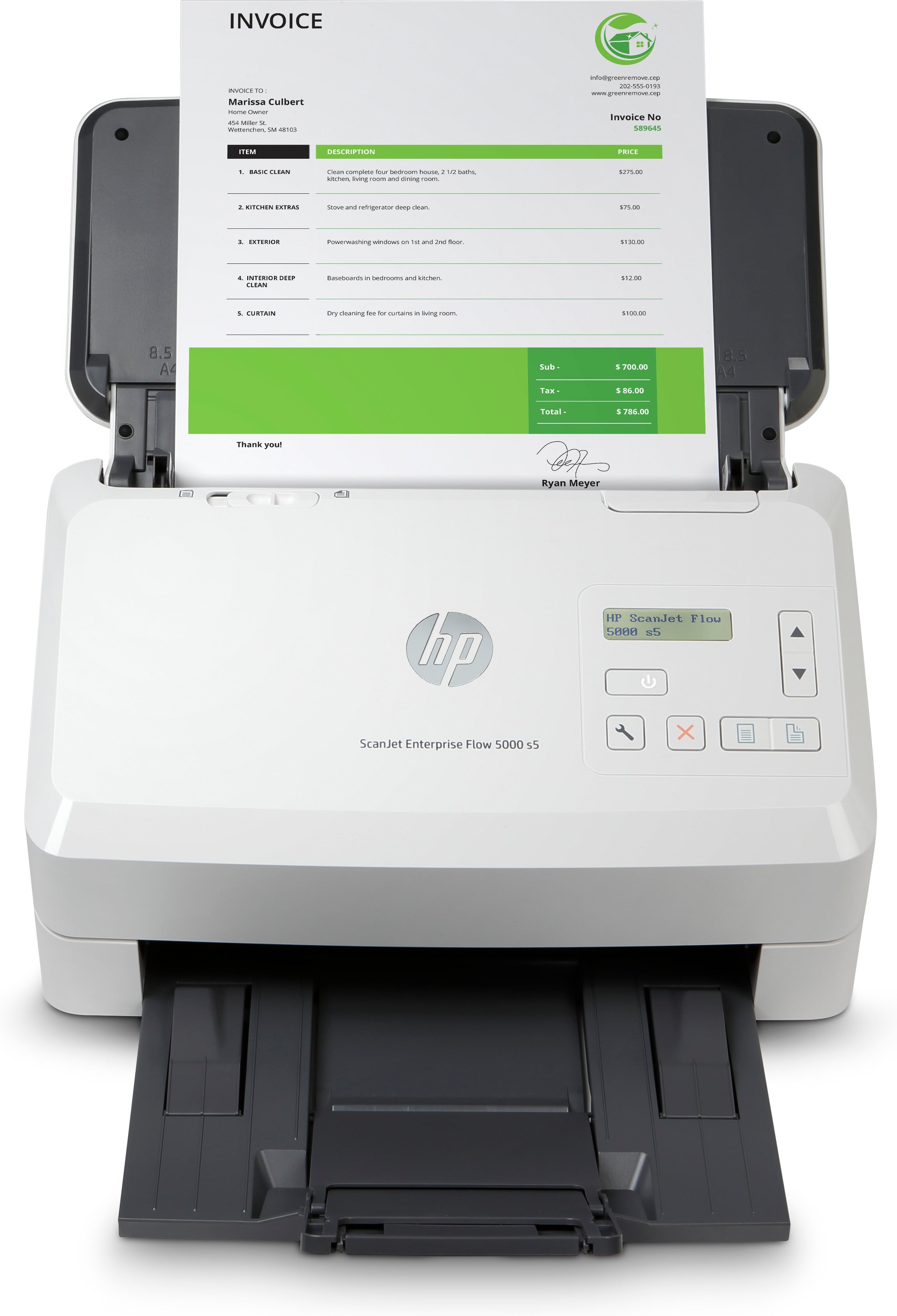 HP Scanjet Enterprise Flow 5000 s5 Scanner mit Vorlageneinzug 600 x 600 DPI A4 Weiß