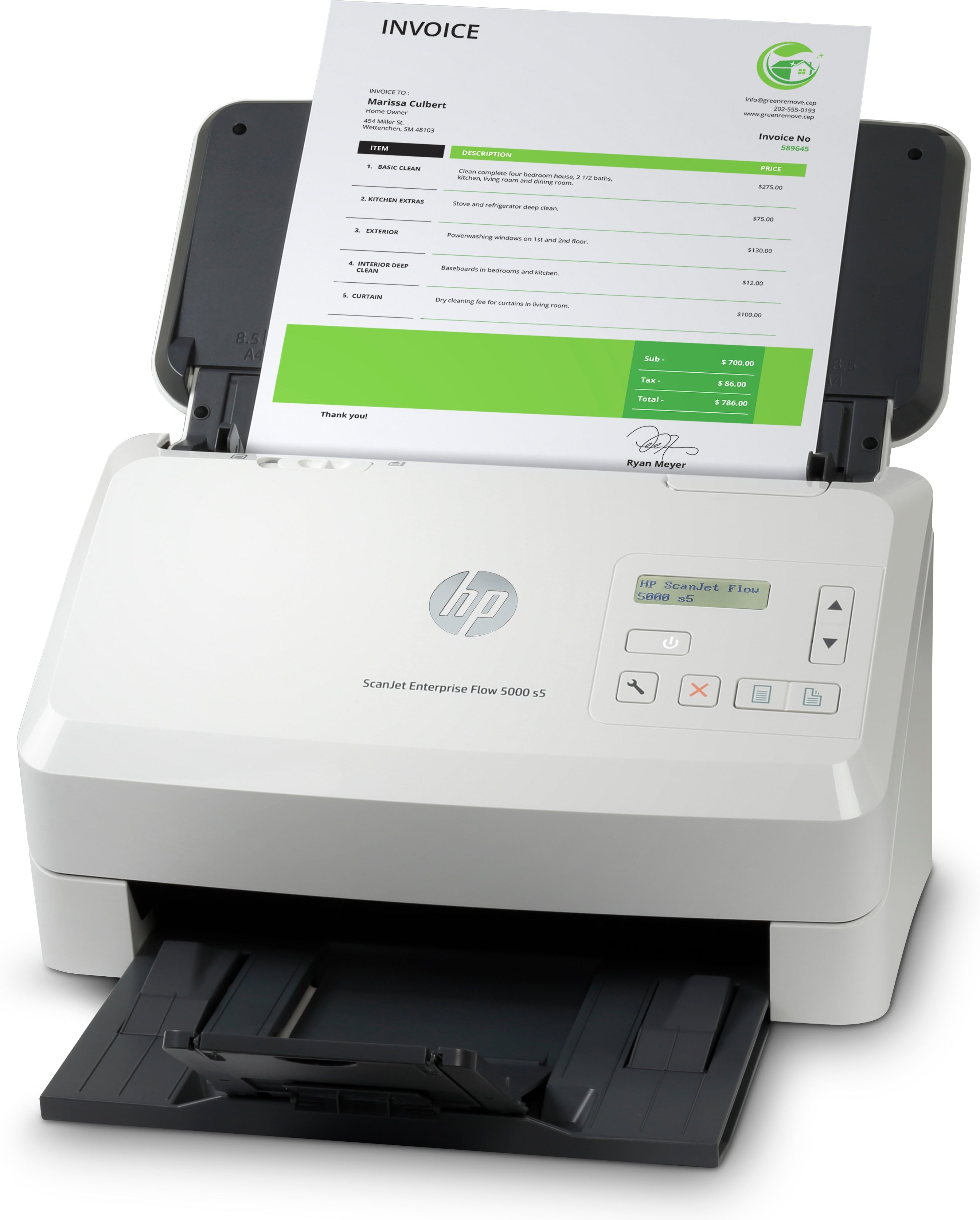 HP Scanjet Enterprise Flow 5000 s5 Scanner mit Vorlageneinzug 600 x 600 DPI A4 Weiß