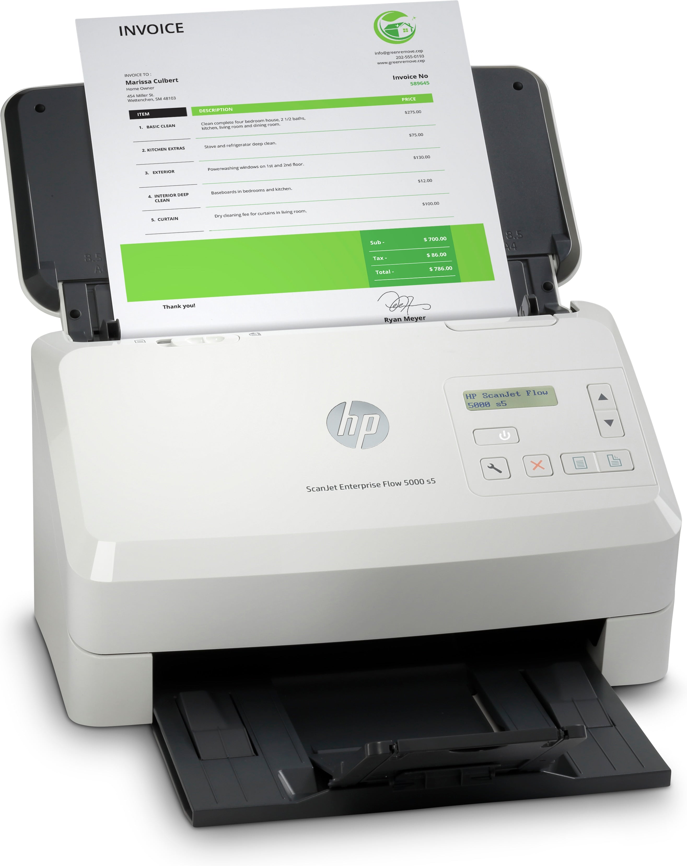 HP Scanjet Enterprise Flow 5000 s5 Scanner mit Vorlageneinzug 600 x 600 DPI A4 Weiß