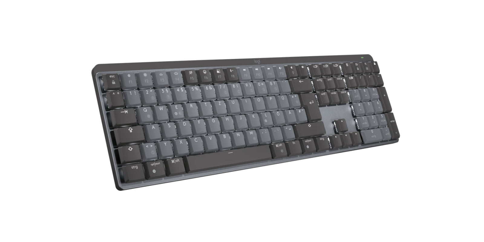 Logitech MX Mechanical Tastatur RF Wireless + Bluetooth QWERTZ Deutsch Graphit. Grau