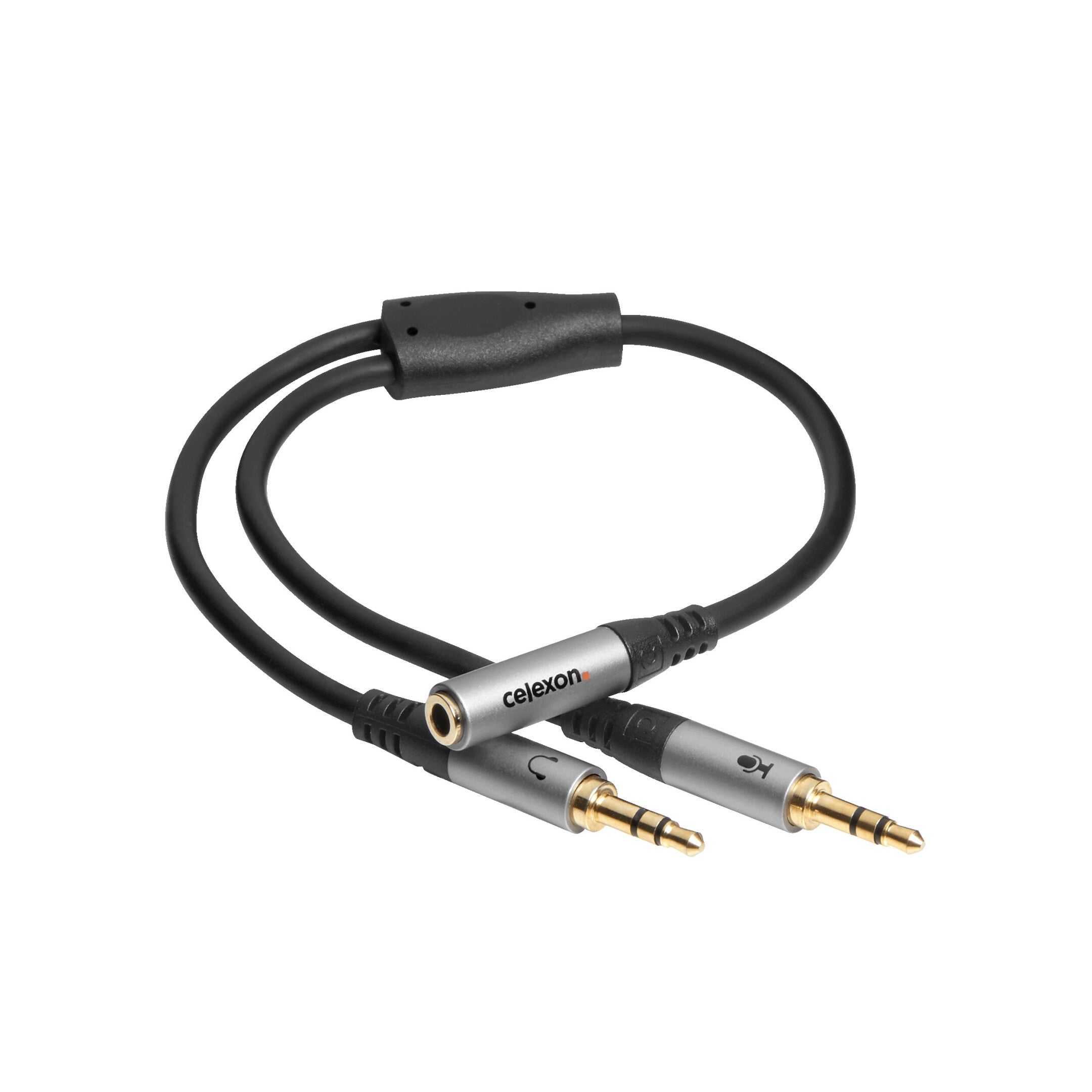 celexon-2x-3.5mm-Stereo-Klinke-auf-3.5mm-Stereo-Klinke-M/F-Audioadapter-0.25m---Professional-Line