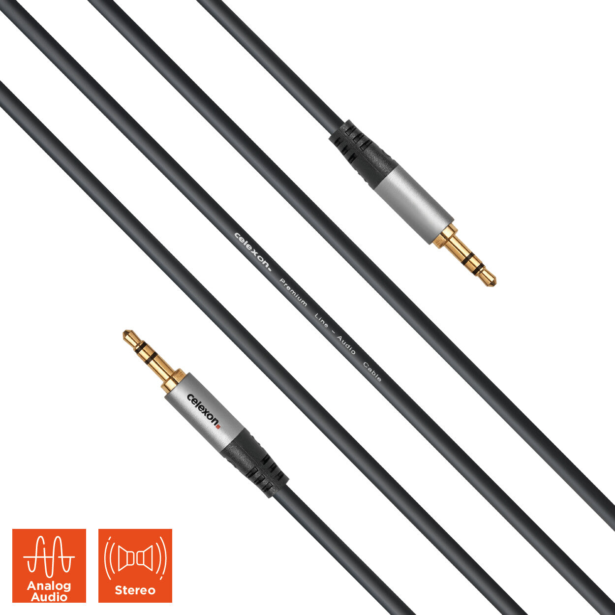 celexon 3.5mm Stereo Klinke Audiokabel 1.0m - Professional Line