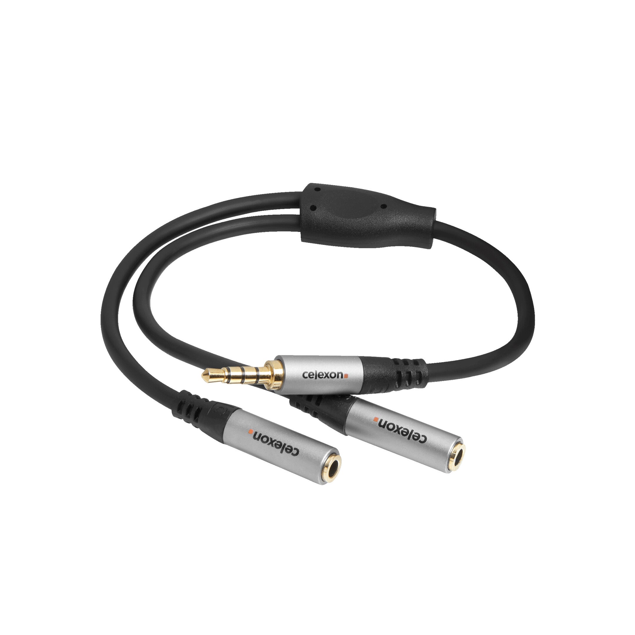 celexon-3.5mm-Stereo-Klinke-auf-2x-3.5mm-Stereo-Klinke-M/F-Audioadapter-0.25m---Professional-Line