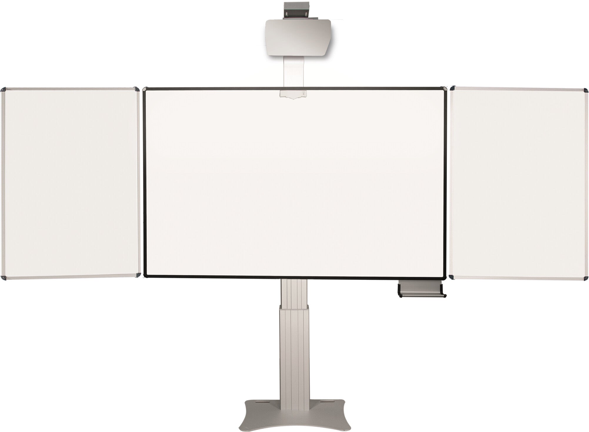 celexon-Expert-elektrisch-höhenverstellbare-Pylonentafel-Adjust-192-x-130cm-TOUCH---mit-Flügeln