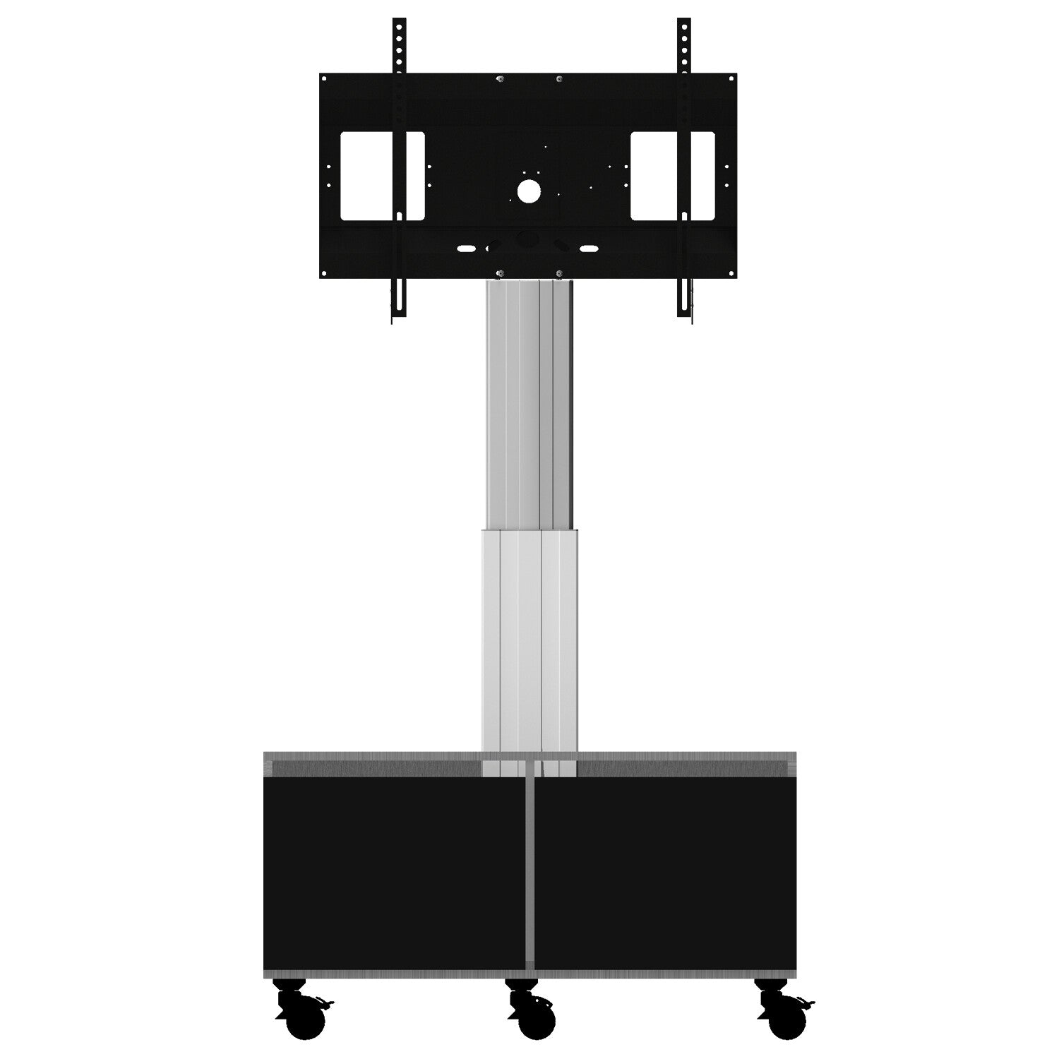 celexon-Expert-elektrisch-höhenverstellbarer-Display-Rollwagen-Adjust-4286MS-mit-Schrank---50cm