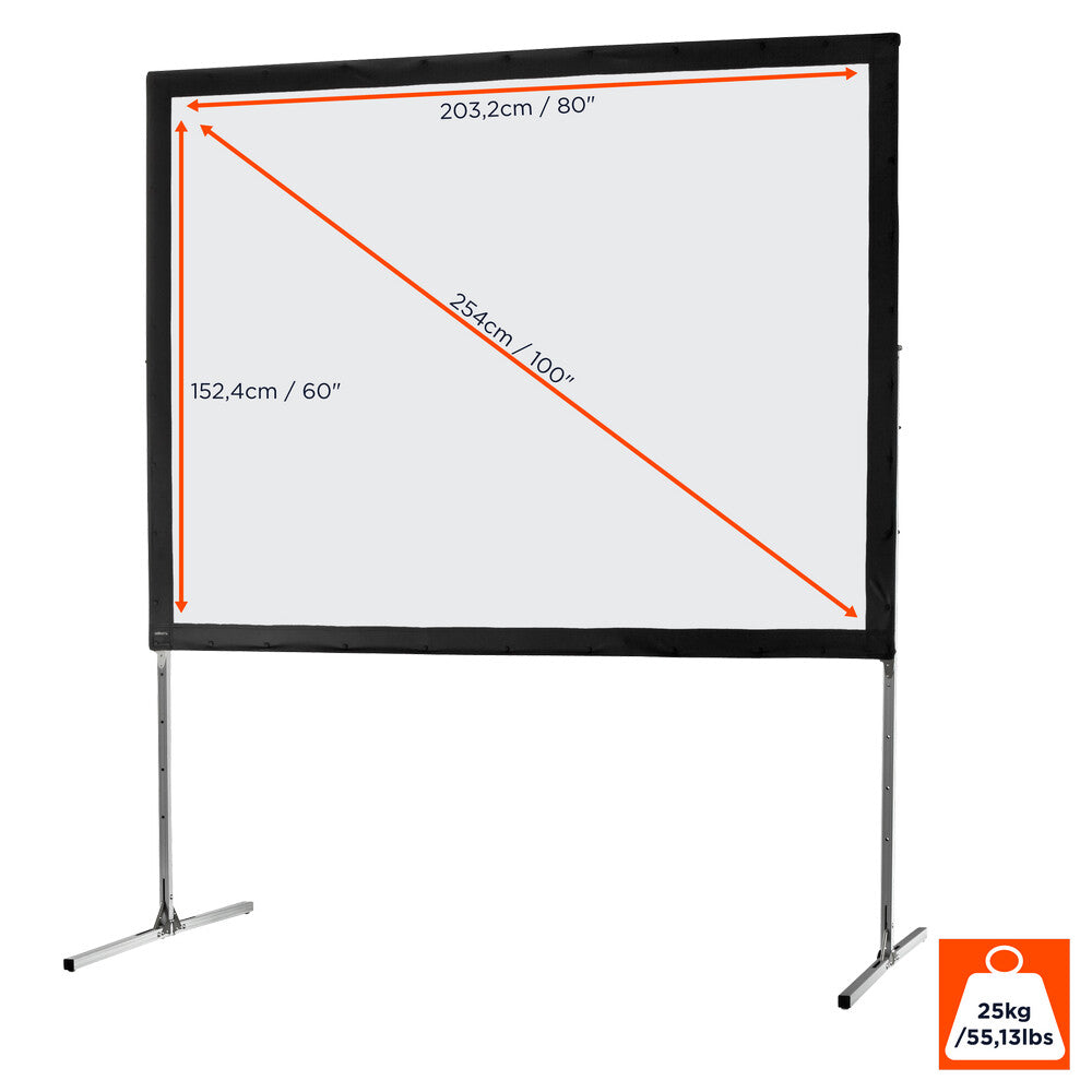 celexon Faltrahmen Leinwand Mobil Expert 203 x 152cm. Frontprojektion