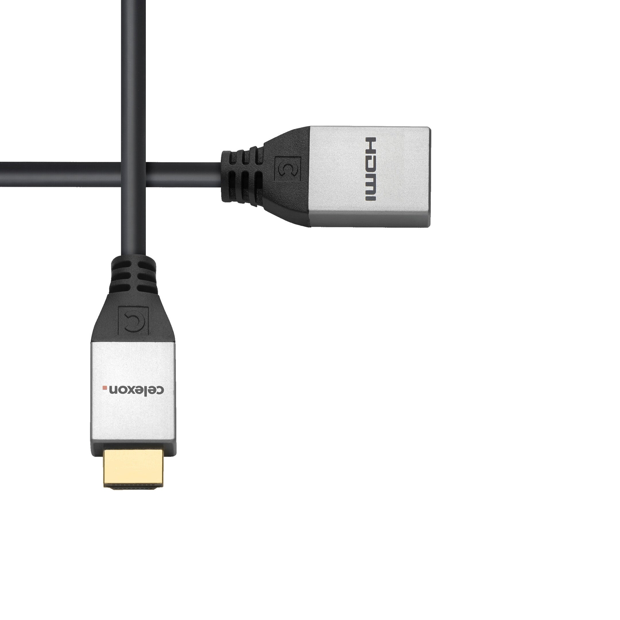 celexon HDMI M/F Adapter mit Ethernet - 2.0a/b 4K 0.25m - Professional Line