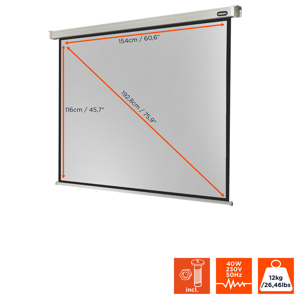 celexon Leinwand Motor Professional 160 x 120 cm