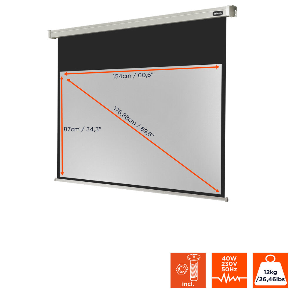 celexon Leinwand Motor Professional 160 x 90 cm