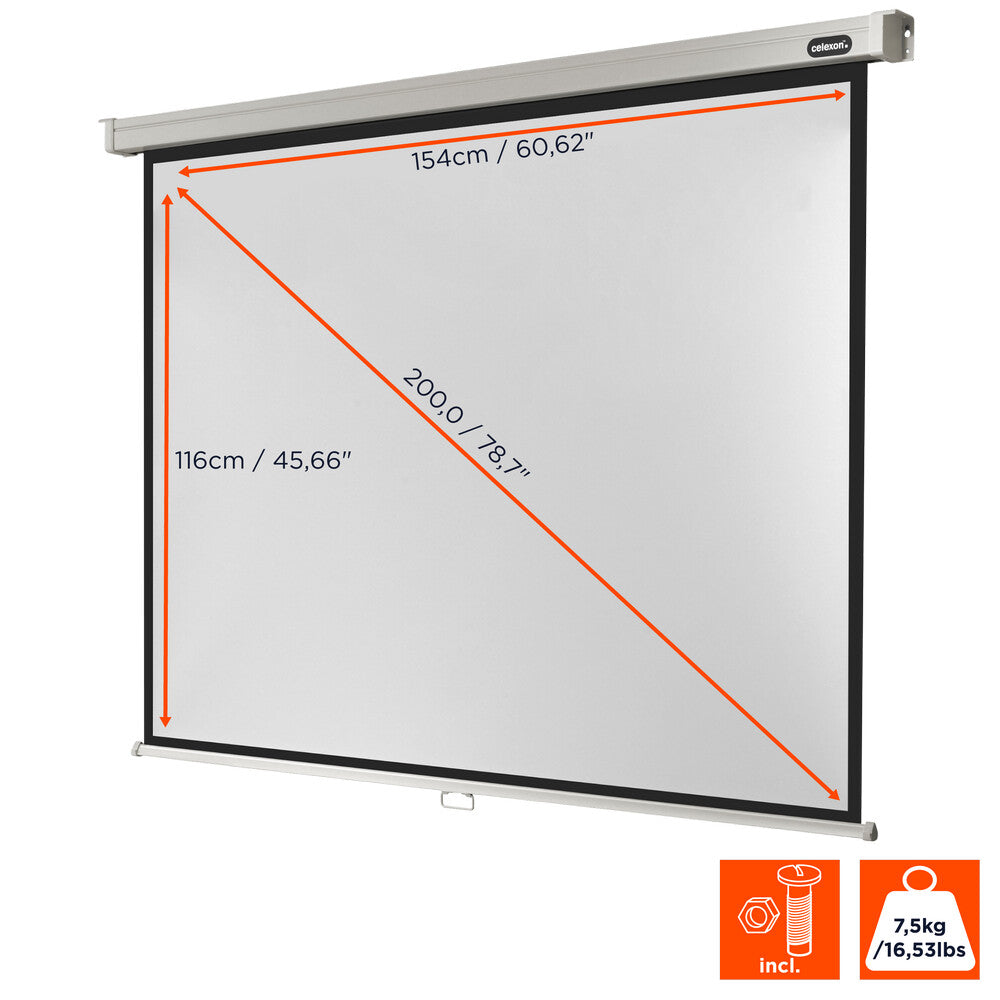 celexon Leinwand Rollo Professional 160 x 120 cm