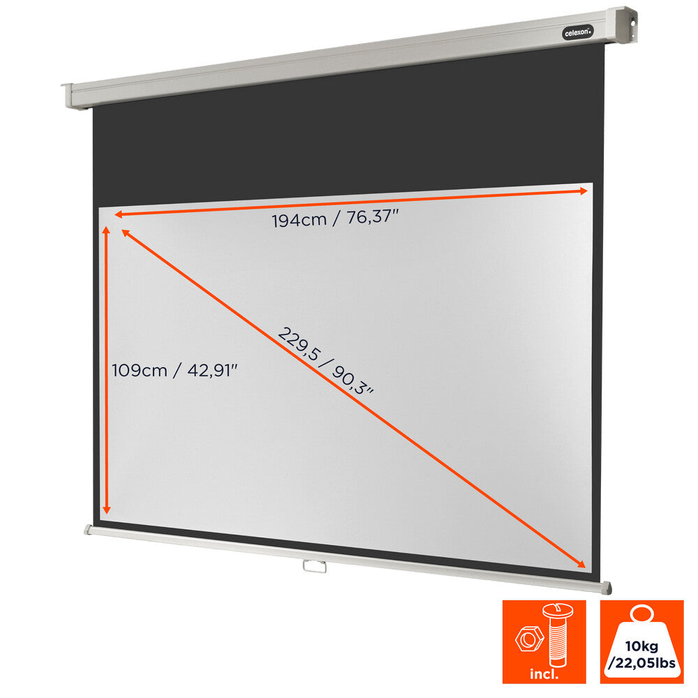 celexon Leinwand Rollo Professional 200 x 113 cm