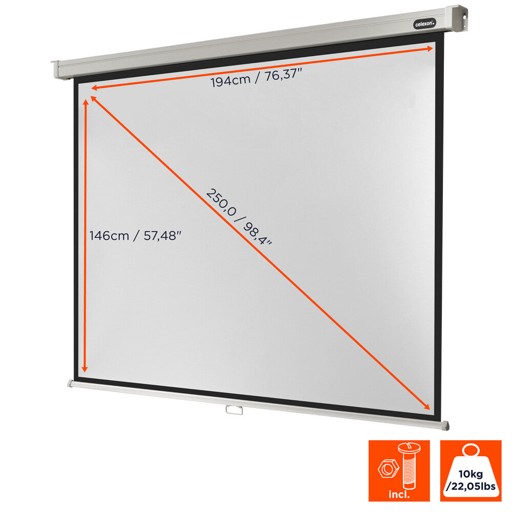 celexon Leinwand Rollo Professional 200 x 150 cm