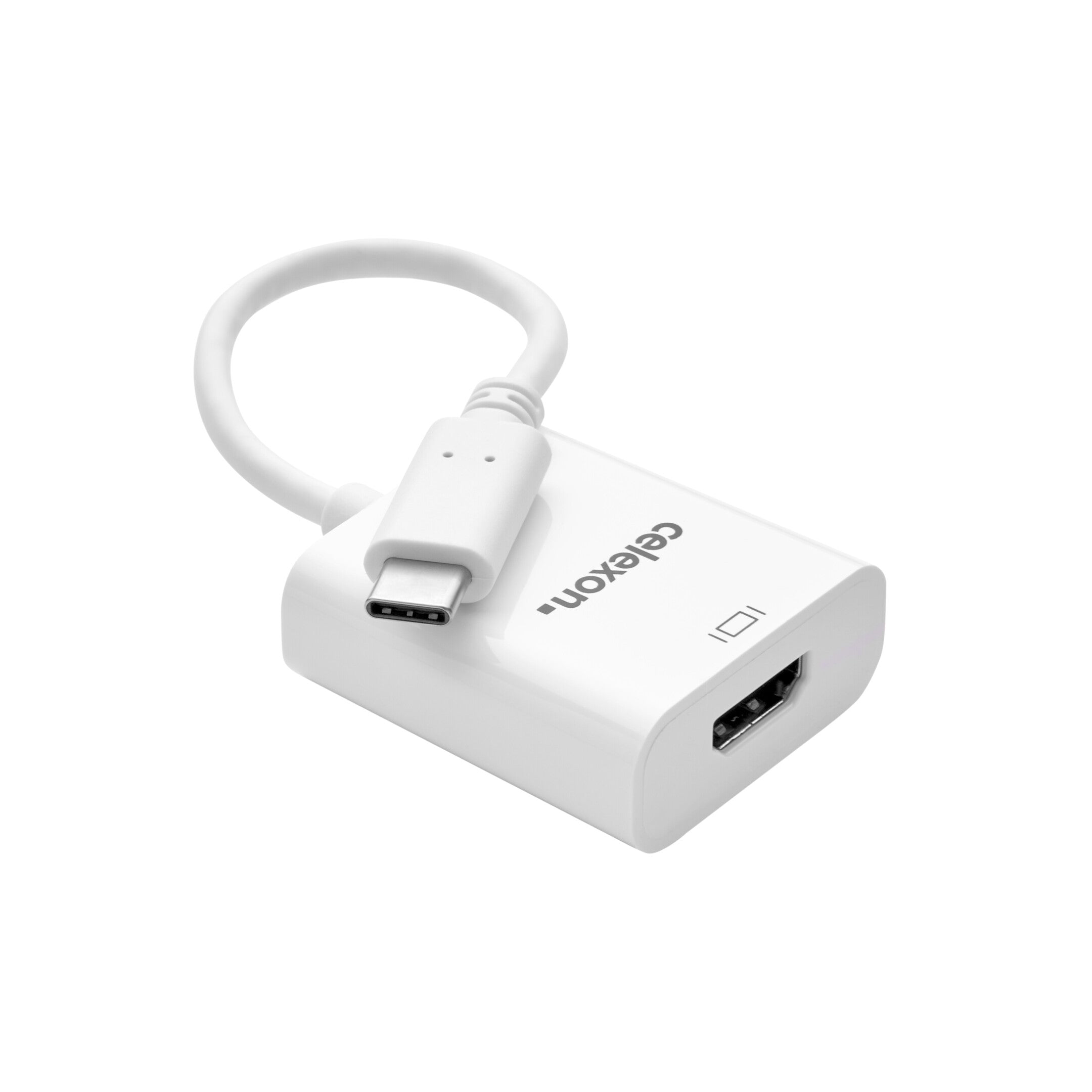 celexon-USB-C-auf-HDMI-M/F-Adapter.-weiß