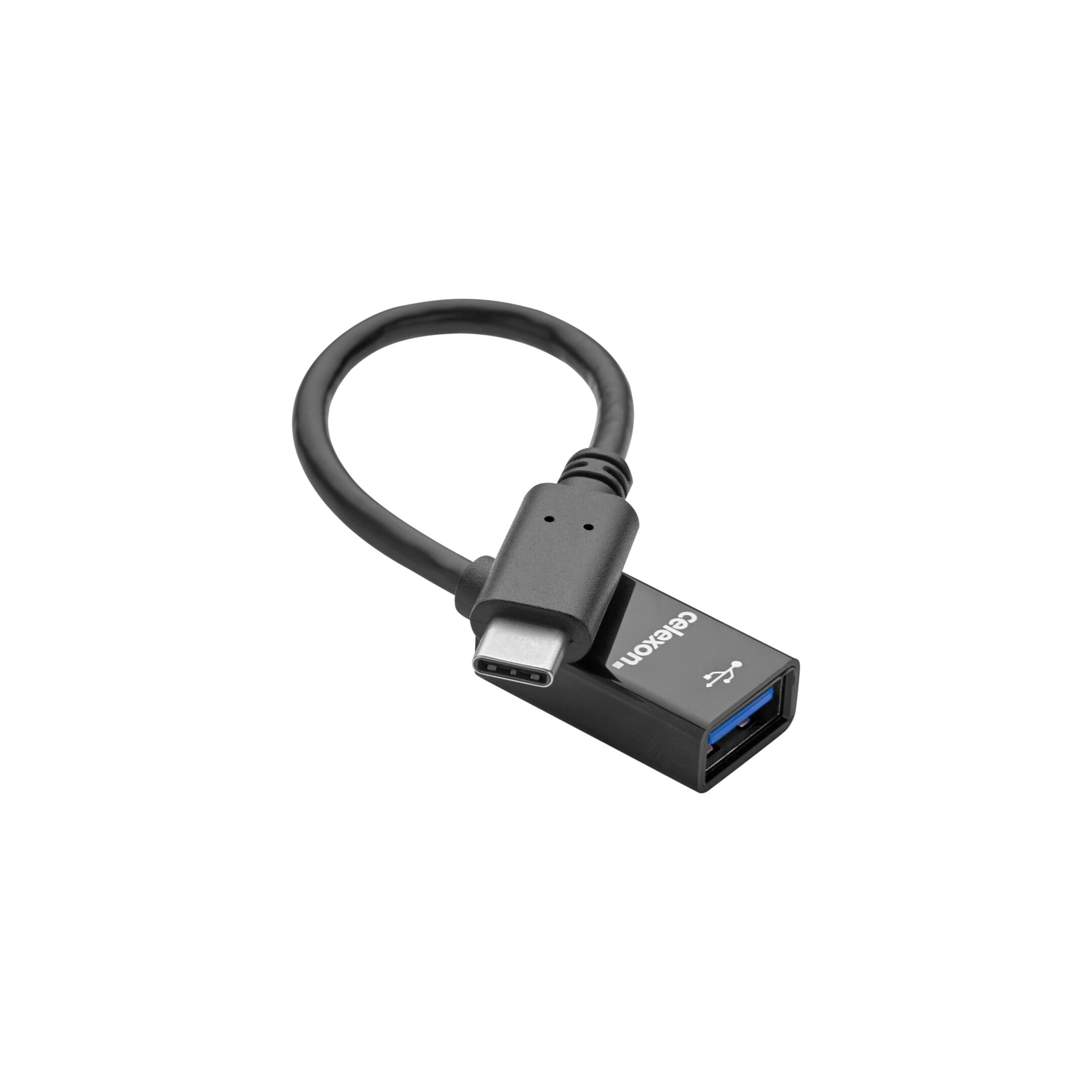 celexon-USB-C-auf-USB-A-M/F-Adapter.-schwarz